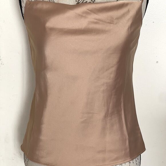 Banana Republic Womens Camisole Tank Top Size XXS Petite Metallic Light Academia - Picture 4 of 14